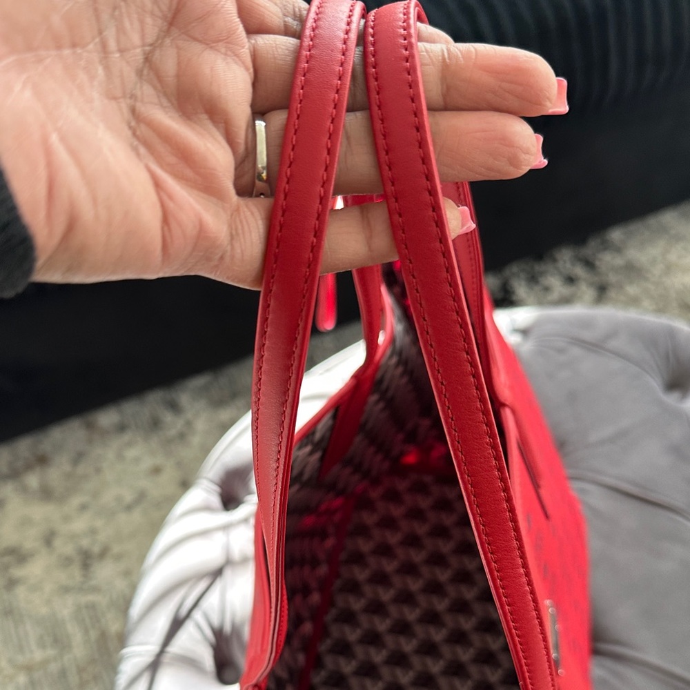 MCM Red and Black Women's Tote Bag - Picture 8 of 9